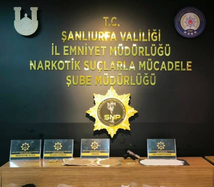 Şanlıurfa'da gerçekleştirilen uyuşturucu satıcılarına