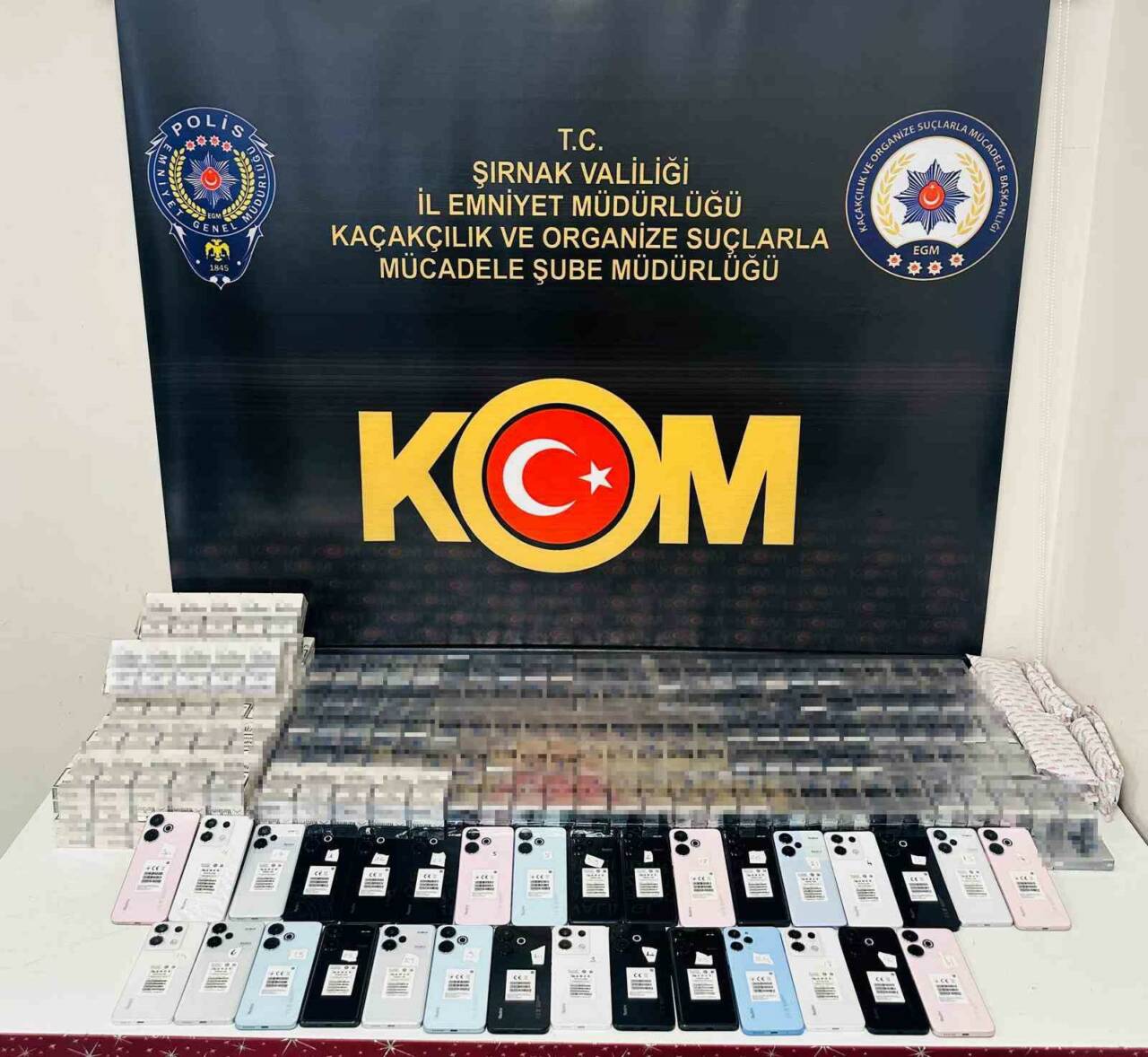 Şırnak’ta gerçekleştirilen kaçakçılık, narkotik ve asayiş operasyonlarında toplamda 47 şüpheli