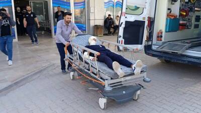 Adıyaman’ın Gölbaşı Devlet Hastanesi Sivil Savunma Amirliği tarafından yangın tatbikatı