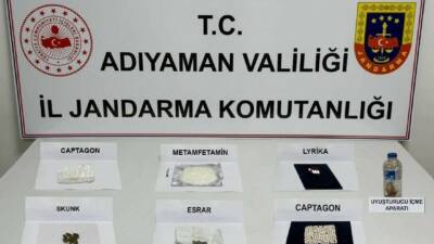 Adıyaman İl Jandarma Komutanlığı, Ekim ayı boyunca yürüttüğü operasyonlarla uyuşturucu