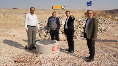 Adıyaman Belediyesi 400 yataklı Hastane kavşağında trafik yoğunluğunu önlemek için