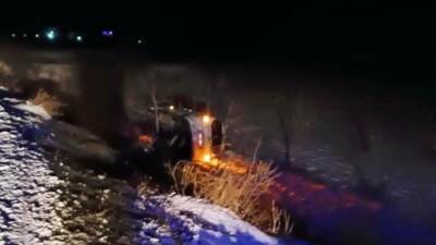 Adıyaman-Malatya karayolunda meydana gelen trafik kazasında, kontrolden çıkan bir otomobilin