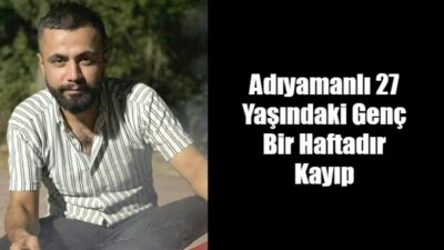 Adıyaman’da esnaflık yapan 27 yaşındaki Mahmut Gazi Çiğdem’den yaklaşık bir