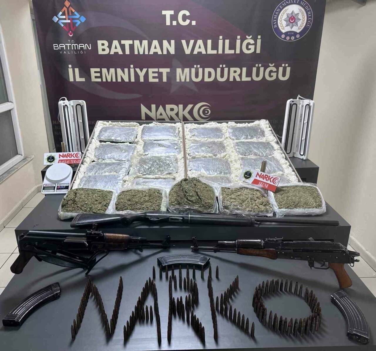 Batman’da Uyuşturucu ve Mühimmat Operasyonu: 4 Tutuklama