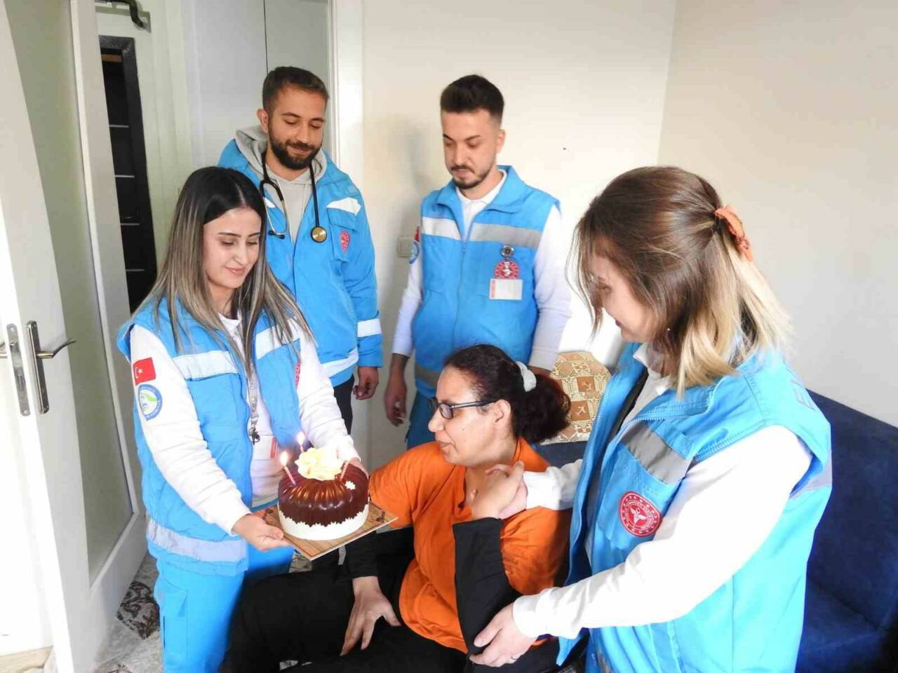 Gaziantep’te 12 yıl önce merdivenden düşme sonucu engelli kalan evde