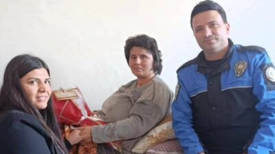 Adıyaman’ın Gölbaşı ilçesinde polis ekipleri, 6 Şubat Kahramanmaraş merkezli depremler