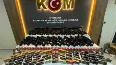 Diyarbakır’da suç örgütlerine silah temin eden şüphelilere yönelik çalışmalar kapsamında