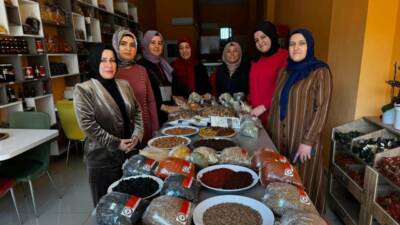 Adıyaman’ın Kahta ilçesinde 7 kadın girişimci bir araya gelerek kurdukları