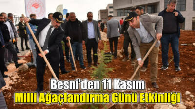 Besni Belediye Başkanı Reşit Alkan ve Besni Kaymakamı Çağlar Partal,