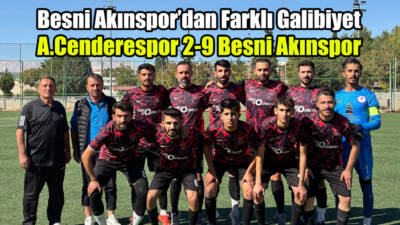 Amatör Futbol Ligi'nde ligin 4. haftasında deplasmanda oynayan Besni Akınspor,