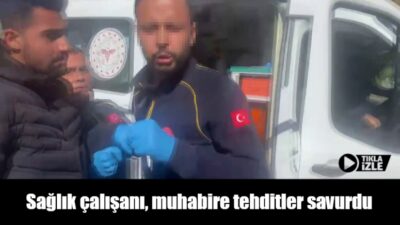 Adıyaman'da, bir trafik kazasını görüntülemeye çalışan İhlas Haber Ajansı (İHA)