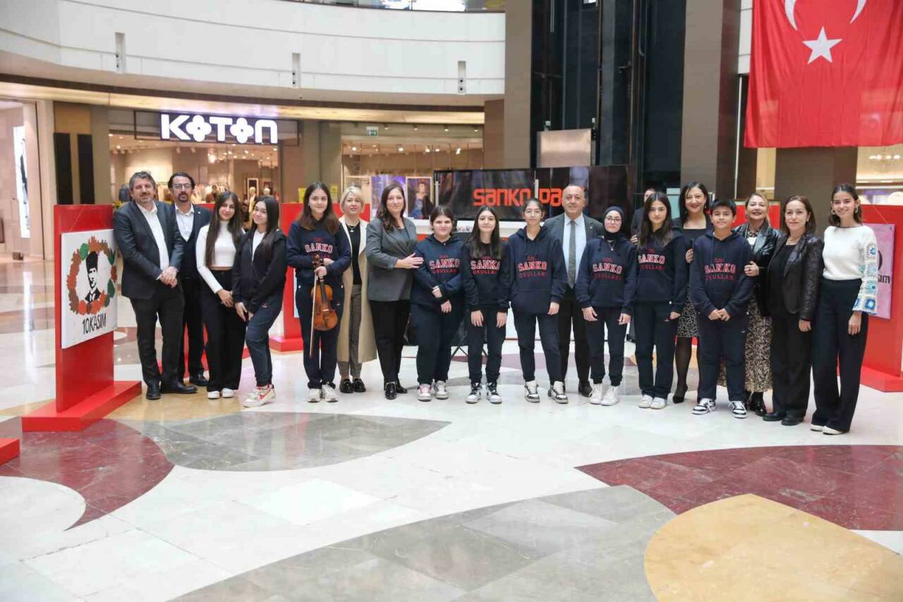SANKO Okulları öğrencileri, Atatürk Haftası etkinlikleri kapsamında SANKO Park AVM