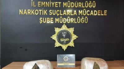 Şanlıurfa’da düzenlenen uyuşturucu operasyonunda 23 kilo 800 gram skunk ele