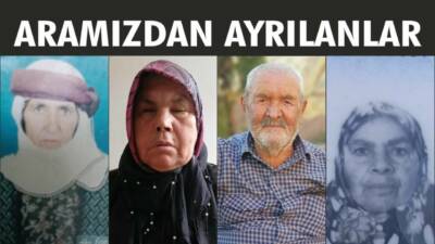 14-17.12.2024 Cumartesi, Pazar, Pazartesi, Salı gününe ait Besni’de Vefat Edenler