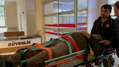 Adıyaman Altınşehir Mahallesi’nde yapımı devam eden bir inşaatta çalışan işçi,