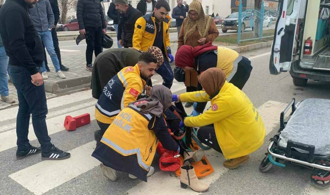 Adıyaman’da motosikletin yayaya çarpması