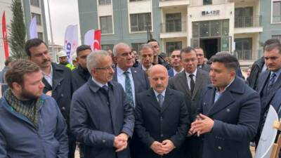 Ulaştırma ve Altyapı Bakanı Abdulkadir Uraloğlu, Adıyaman’ın İndere Mahallesi’nde inşa