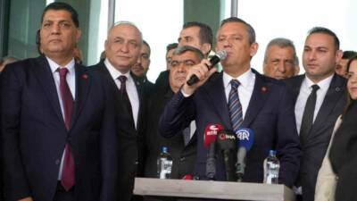 CHP Genel Başkanı Özgür Özel, çeşitli temaslarda bulunmak üzere geldiği