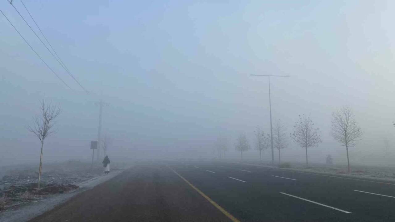 Diyarbakır’da yoğun sis etkisini sürdürüyor