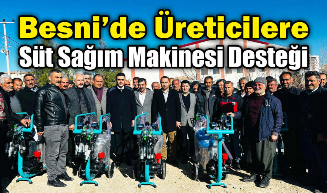 Besni'de hayvancılığın modernize edilmesi için önemli bir adım atıldı. %70