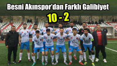 1. Amatör Küme B Grubu'nda mücadele eden lider Besni Akınspor,