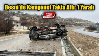 Adıyaman istikametinden Besni’ye gelen G.Ö. (29) yönetimindeki 02 DB 412