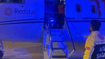 Mardin’de 1 günlük bebek, ambulans uçakla Ankara’ya sevk edildi.