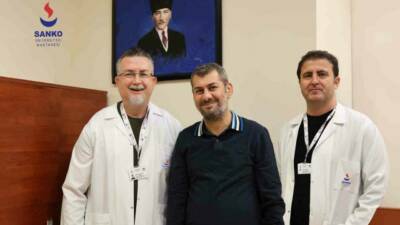 Atardamarı yırtılan hasta, SANKO Üniversitesi Hastanesi’nde gerçekleştirilen başarılı operasyonla sağlığına