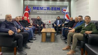 Memur-Sen Konfederasyonu Adıyaman İl Temsilciliği aylık olağan başkanlar kurulu toplantısını