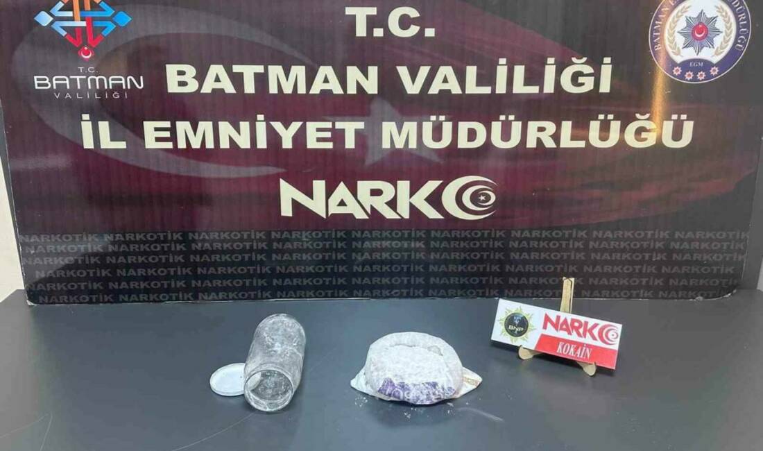 Batman’da üzerinde uyuşturucu madde yakalanan yolcu tutuklandı.