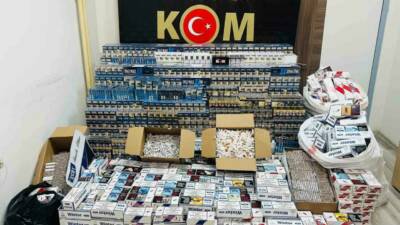 Şanlıurfa’nın Siverek ilçesinde düzenlenen operasyonda, çok sayıda kaçak ve bandrolsüz