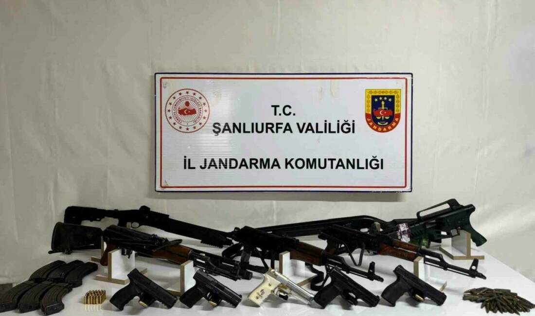 Şanlıurfa’da jandarma tarafından silah kaçakçılarına yönelik düzenlenen operasyonda 15 kaçak