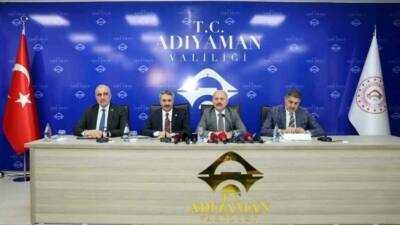 DSİ tarafından Adıyaman’da yürütülen yatırımlar ve çalışmalar hakkında toplantı düzenlendi.