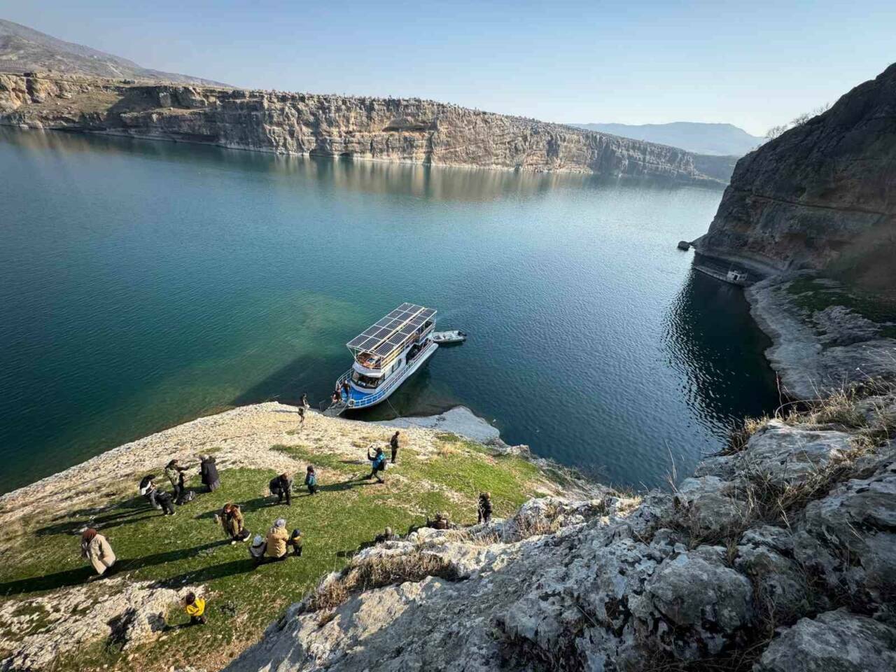 Adıyaman’ın Gerger ilçe sınırları içerisinde yer alan Fırat Nehri’nin Atatürk