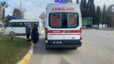 Adıyaman’da, kamyonet ile motosikletin çarpışması sonucu meydana gelen kazada 1