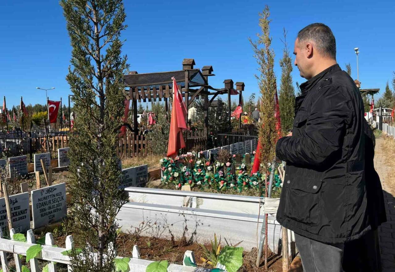 Adıyaman’daRegaip Kandili dolayısıyla onlarca vatandaş hayatını kaybeden yakınlarının kabrini ziyaret