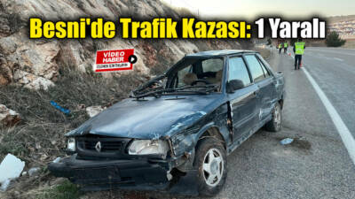 Besni'den Adıyaman istikametine gitmekte olan Murat K. (53) yönetimindeki 01