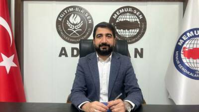 Memur-Sen İl Temsilcisi ve Eğitim-Bir-Sen Adıyaman Şube Başkanı Mehmet Demir,