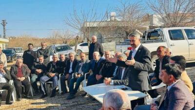 AK Parti Adıyaman Milletvekili Mustafa Alkayış, Külafhöyük Köyü’nde bölge muhtarları