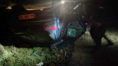 Mardin’in Mazıdağı ilçesinde kontrolden çıkan bir otomobilin devrilmesi sonucu 4