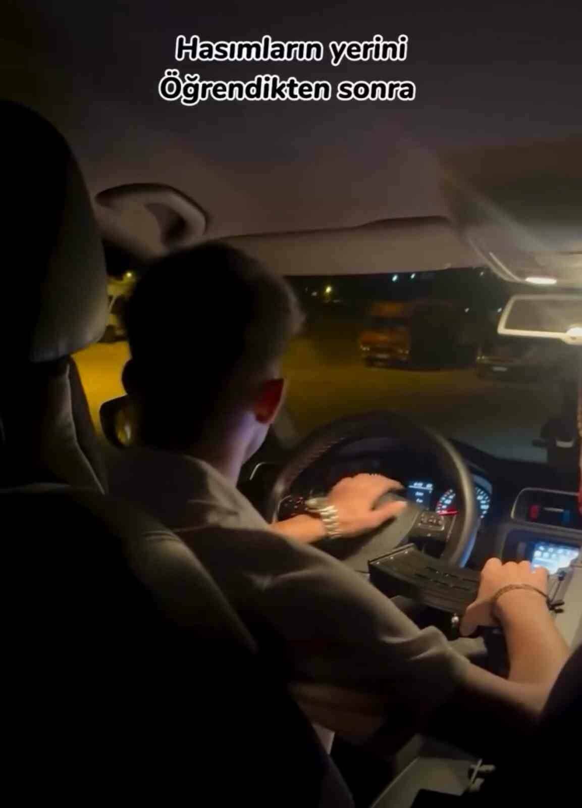 Gaziantep’te aracının içerisinde silahla çektiği videoyu sosyal medyada “Hasımların yerini