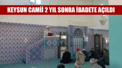 Depremde aldığı hasar nedeniyle 2 yıldır kapalı olan Keysun Camii,
