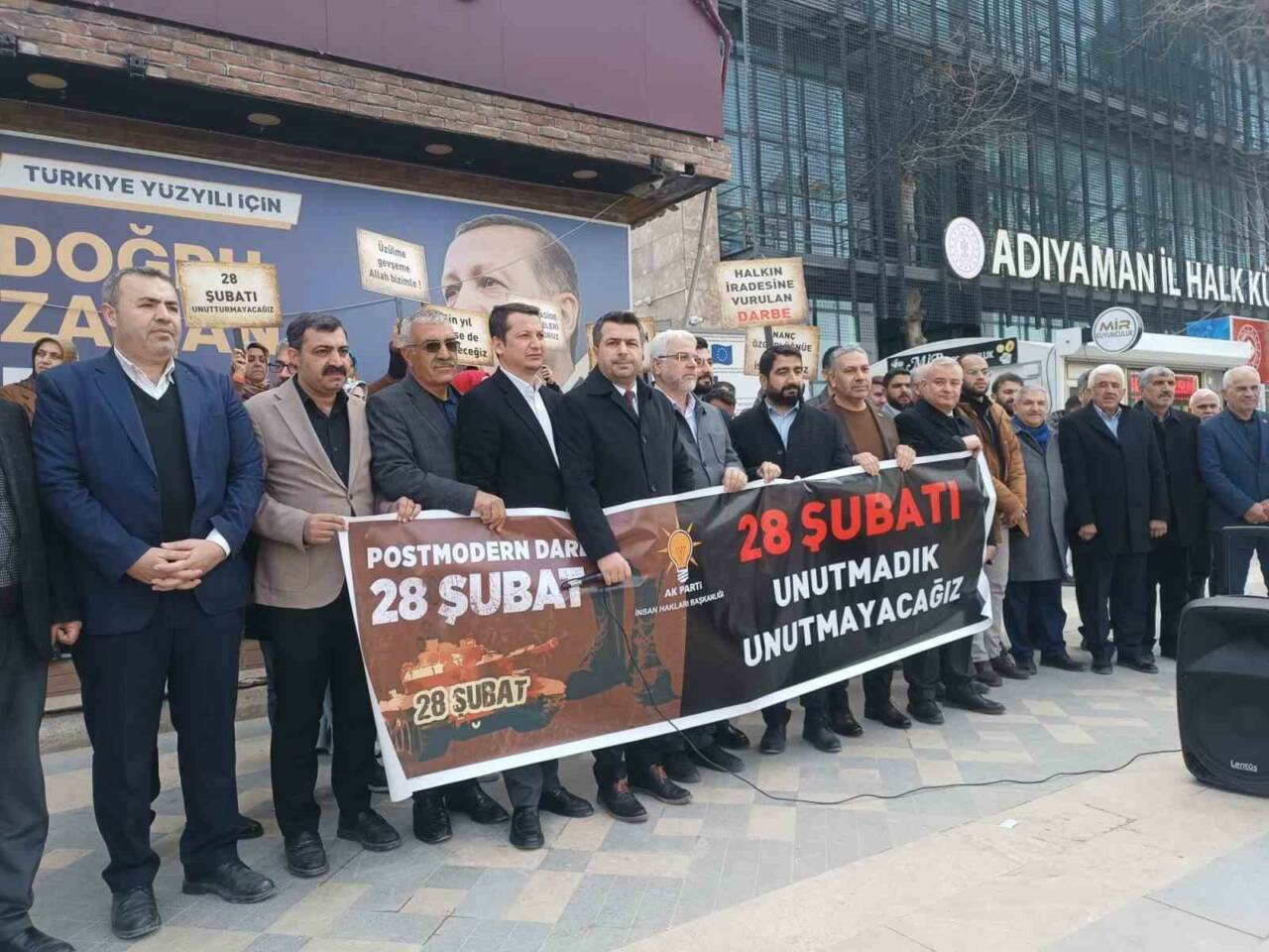 AK Parti Adıyaman İl Başkanlığı tarafından 28 Şubat Darbesi nedeniyle