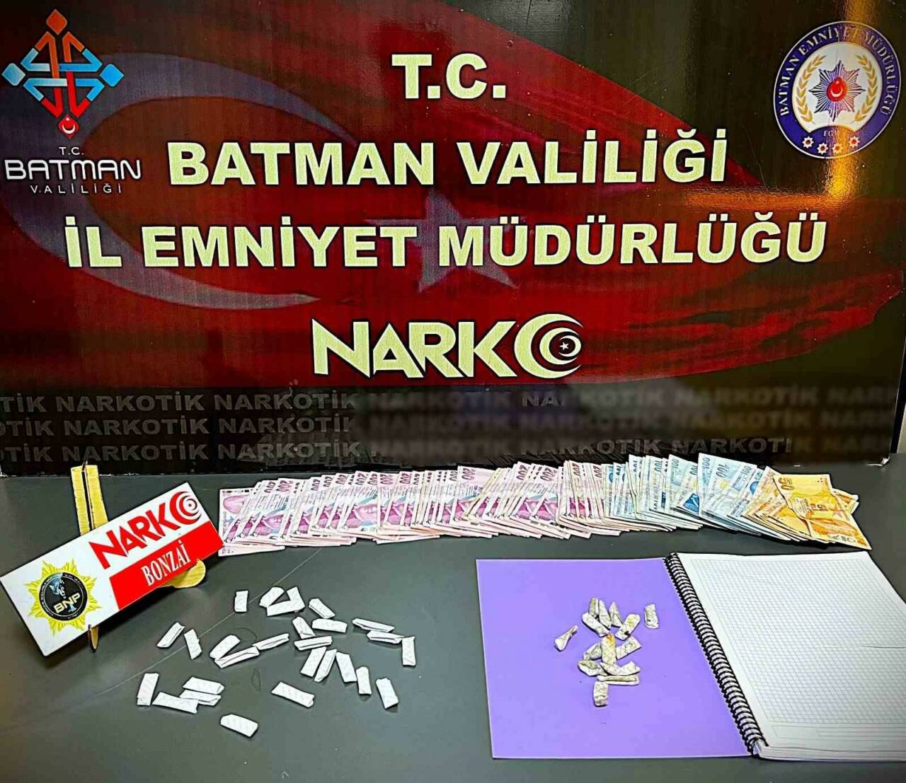 Batman’da üzerinde 41 parça uyuşturucu madde bulunan şüpheli tutuklandı.