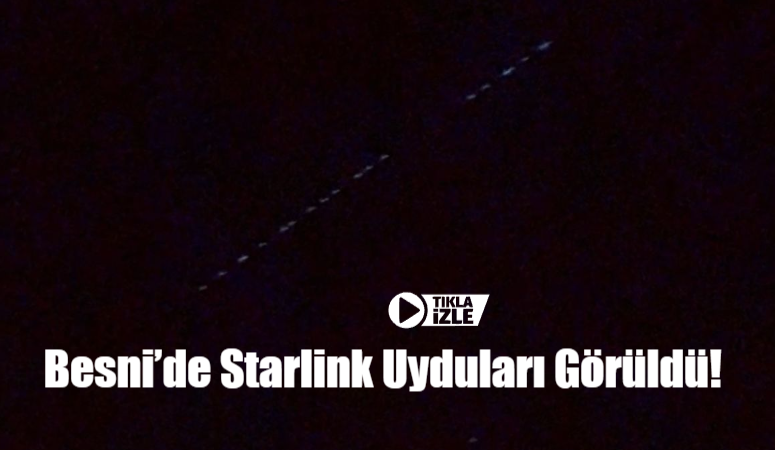 Besni semalarında bu gece ilginç bir gökyüzü olayı yaşandı. Gökyüzünde