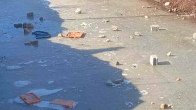 Adıyaman’ın Gölbaşı İlçesinde aşırı soğuklar nedeniyle kanallardaki sular dondu.