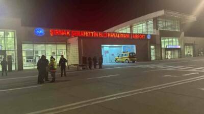İstanbul’da yaşanan olumsuz hava şartları nedeniyle İstanbul Havalimanı’ndan Şırnak Şerafettin
