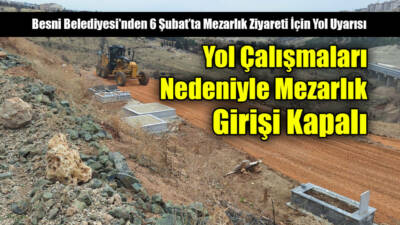 Besni Belediyesi, Aşağı Şehir Eski Besni Yolu’nda devam eden yol