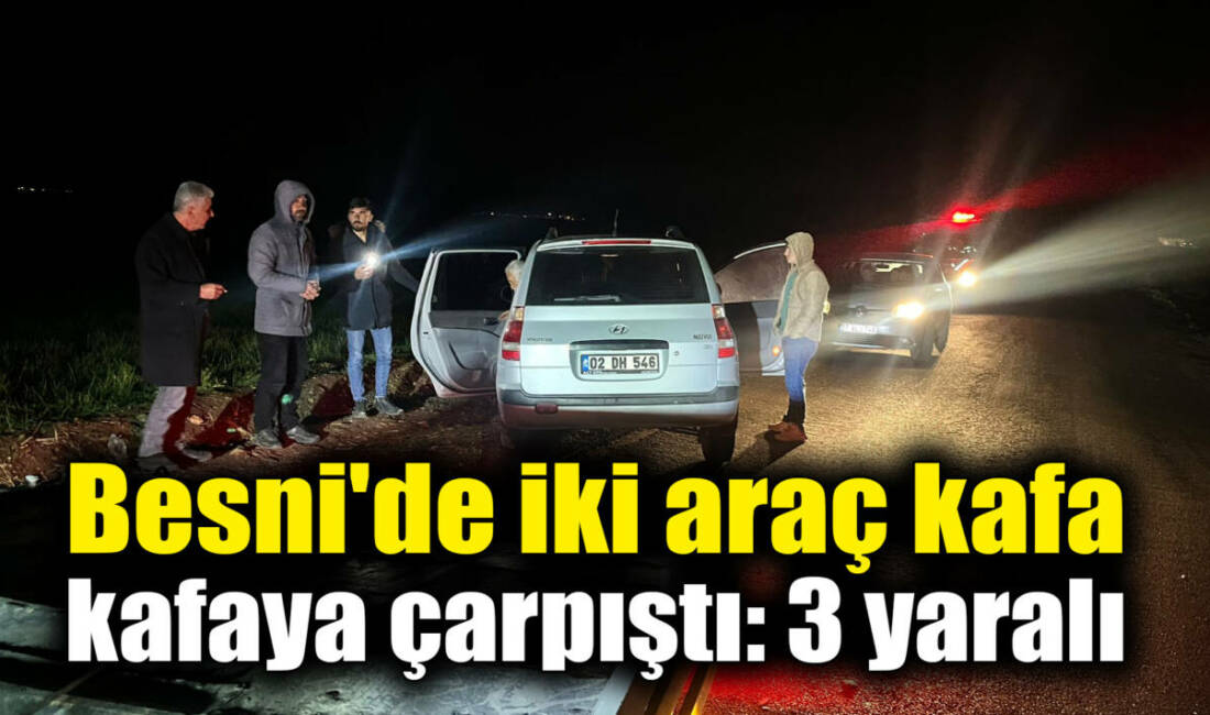 Besni'ye bağlı İzollu ve İznik köyü arasında meydana gelen trafik