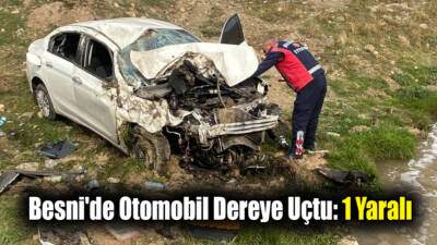 Besni Çevre Yolu'nda Oyratlı Köyü istikametinde meydana gelen trafik kazasında